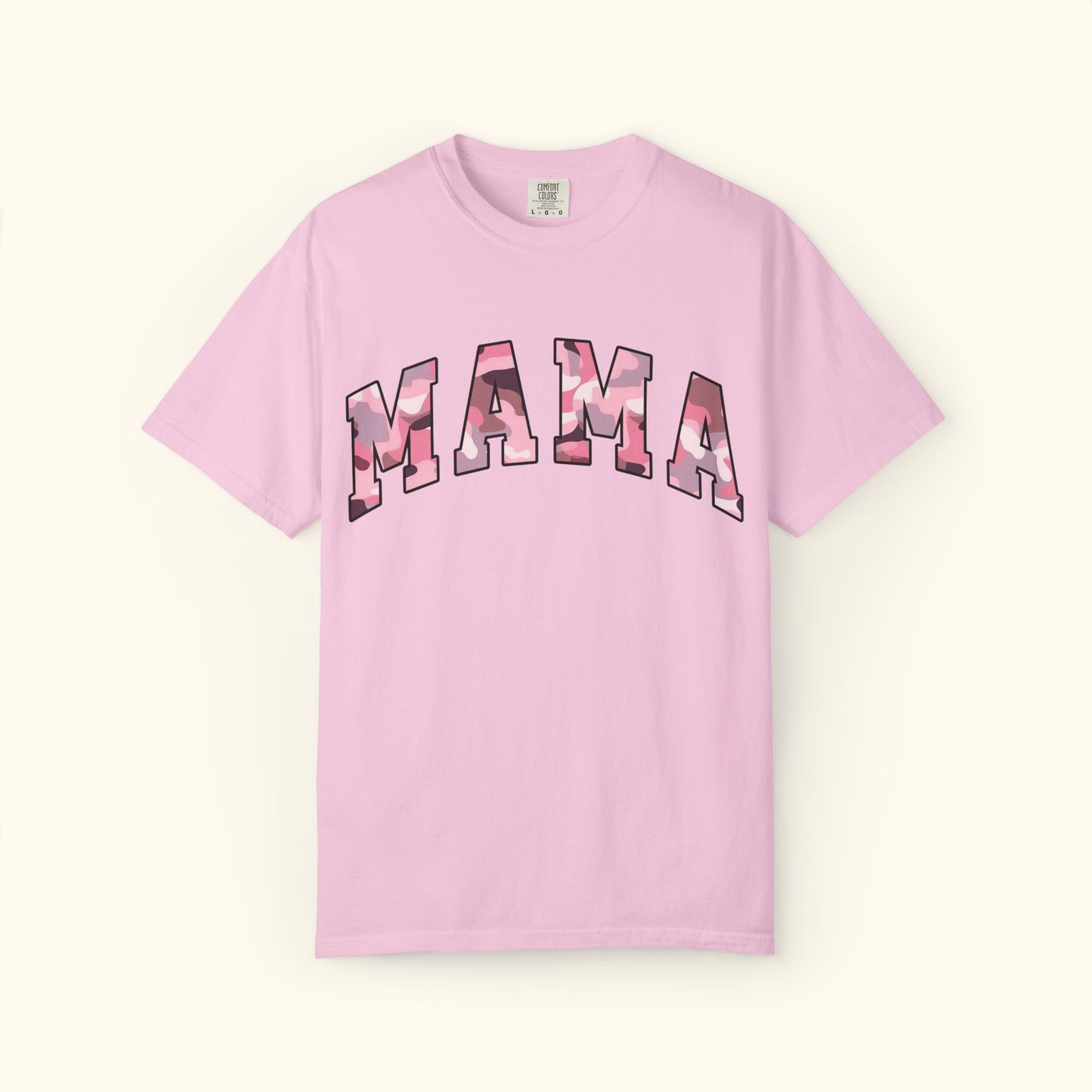 Comfort Colors® Camo Mama T-Shirt | Pink White Camo Mama Shirt | Mothers Day Gift for Moms | Unisex Comfort Cotton Tee | Mom Life Shirt