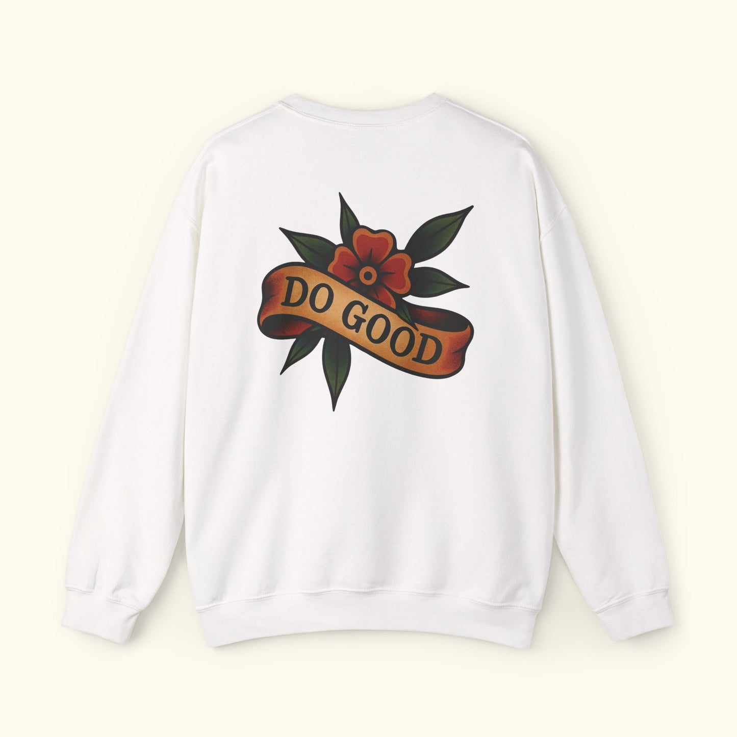 Inspirational Crewneck Sweatshirt - Do Good, Cozy Unisex Sweatshirt, Perfect for Gifting, Casual Wear, Everyday Style, Motivational Apparel