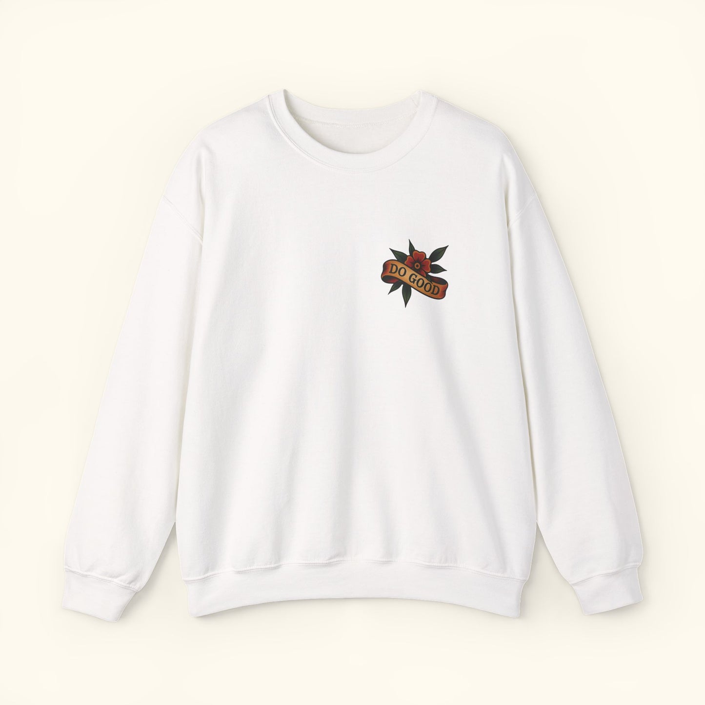 Inspirational Crewneck Sweatshirt - Do Good, Cozy Unisex Sweatshirt, Perfect for Gifting, Casual Wear, Everyday Style, Motivational Apparel