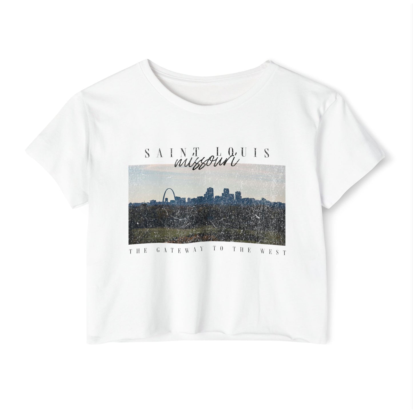 Saint Louis Missouri Crop Top | Festival-Ready Crop Top for Women | Relaxed Fit | Raw-Edge Vibes