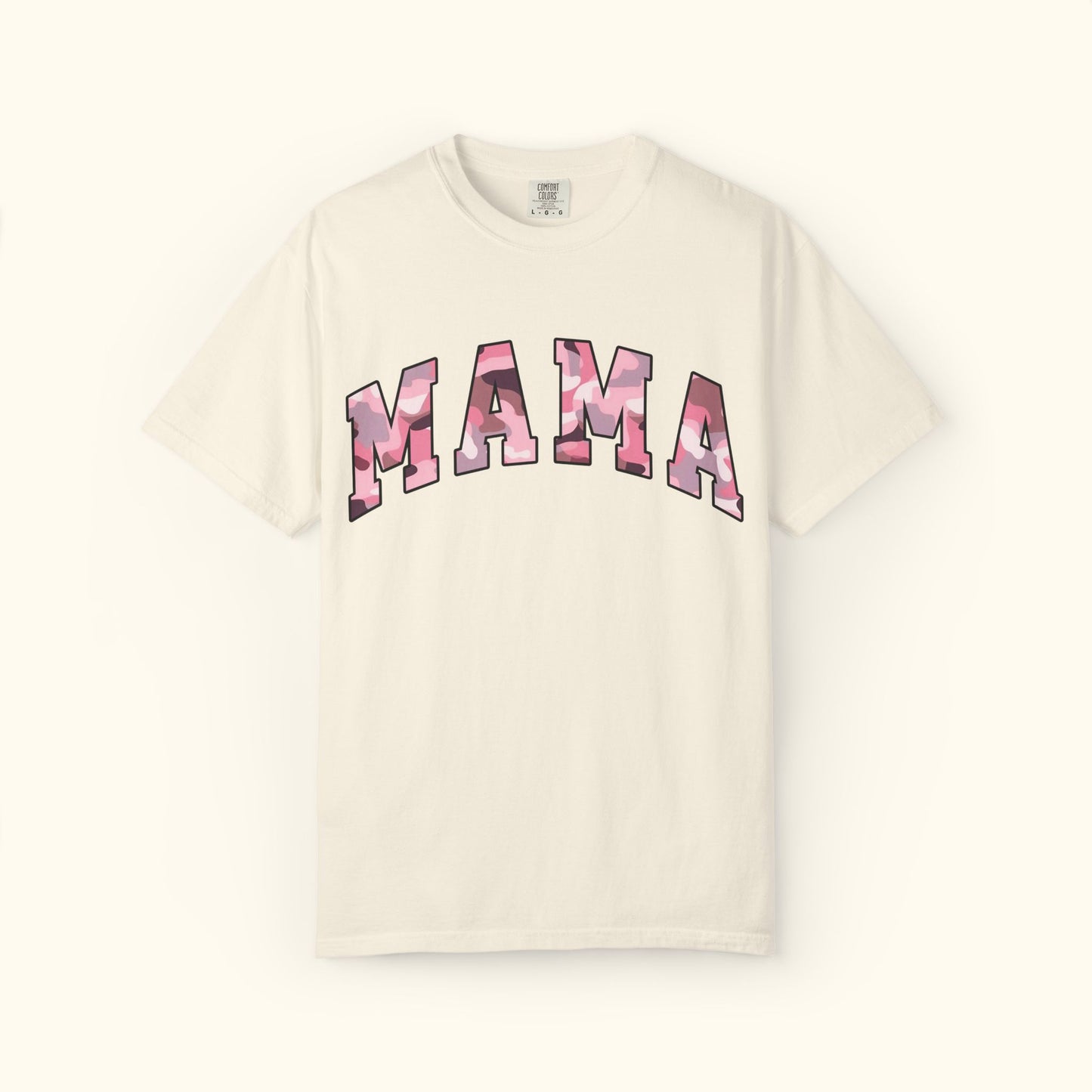 Comfort Colors® Camo Mama T-Shirt | Pink White Camo Mama Shirt | Mothers Day Gift for Moms | Unisex Comfort Cotton Tee | Mom Life Shirt