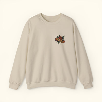 Inspirational Crewneck Sweatshirt - Do Good, Cozy Unisex Sweatshirt, Perfect for Gifting, Casual Wear, Everyday Style, Motivational Apparel