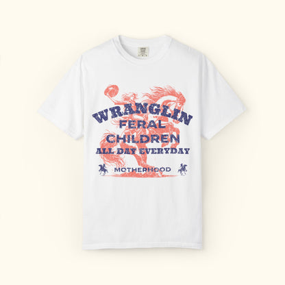 Comfort Colors® Wrangling Feral Children | Relatable Gifting for Moms | Perfect for Family Gatherings | Motherhood Celebrations