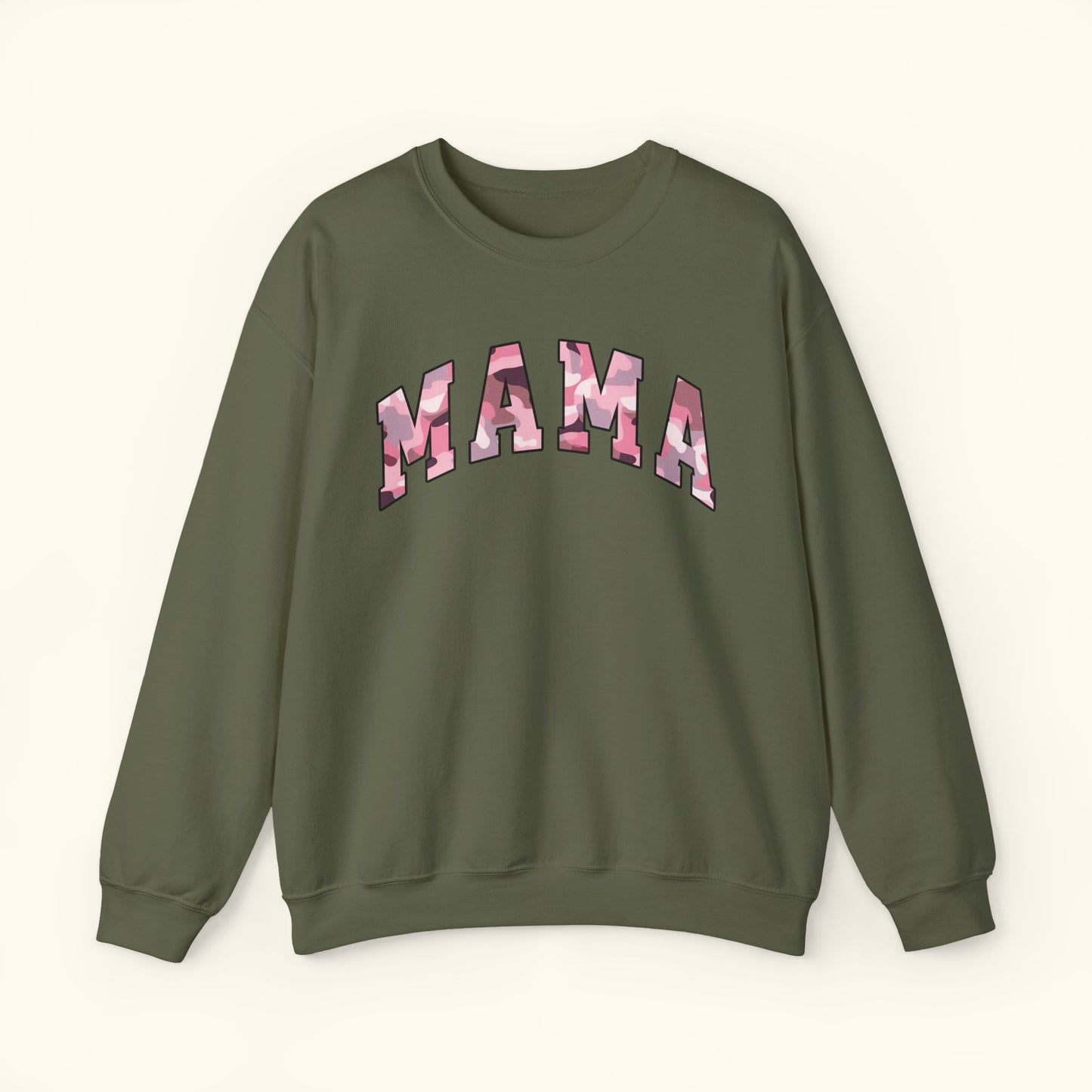 Mama Sweatshirt | Pink Camo Mama Print Crewneck |Unisex Mom Sweater | Mothers Day Gift for Moms | Casual Comfort Wear | Family Outfit