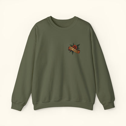 Inspirational Crewneck Sweatshirt - Do Good, Cozy Unisex Sweatshirt, Perfect for Gifting, Casual Wear, Everyday Style, Motivational Apparel