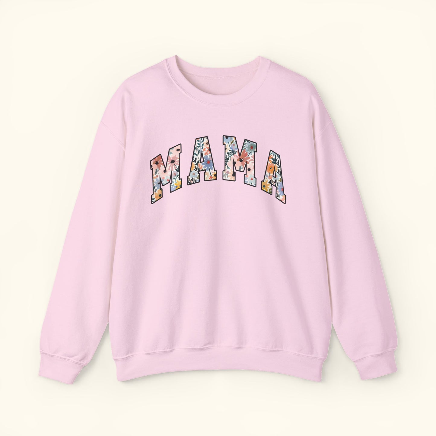 Floral Mama Crewneck Sweatshirt | Gift for Moms | Mothers Day Sweater | Best Mom Ever Apparel | Family Gathering Outfit | Casual Unisex