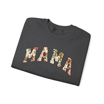 Floral Mama Sweatshirt | Strawberry Fruit Mama Print | Cozy Mothers Day Gift for Moms | Unisex Trendy Crewneck | Comfortable Everyday Wear