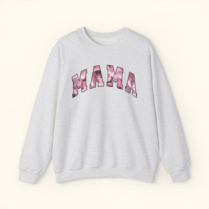 Mama Sweatshirt | Pink Camo Mama Print Crewneck |Unisex Mom Sweater | Mothers Day Gift for Moms | Casual Comfort Wear | Family Outfit