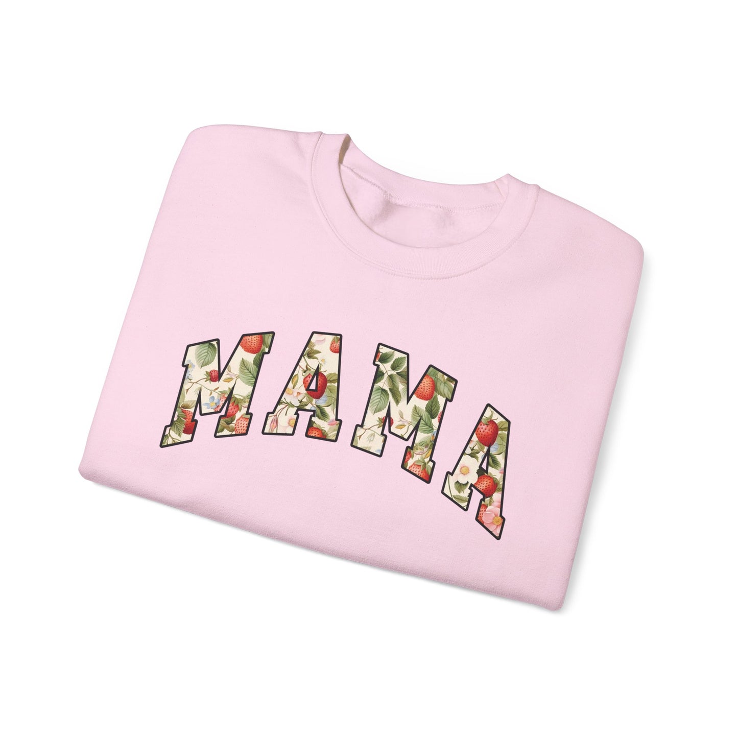 Floral Mama Sweatshirt | Strawberry Fruit Mama Print | Cozy Mothers Day Gift for Moms | Unisex Trendy Crewneck | Comfortable Everyday Wear