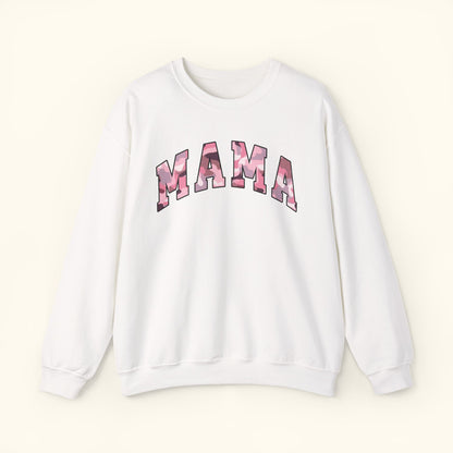 Mama Sweatshirt | Pink Camo Mama Print Crewneck |Unisex Mom Sweater | Mothers Day Gift for Moms | Casual Comfort Wear | Family Outfit
