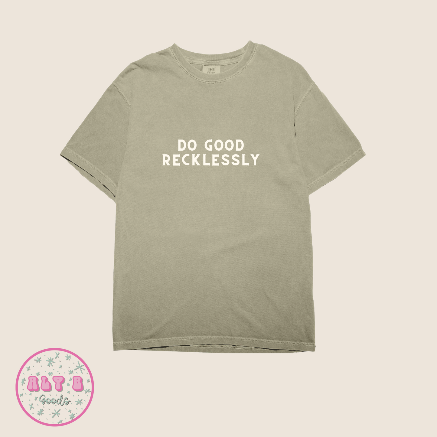 Do Good Recklessly Puff Print Tshirt