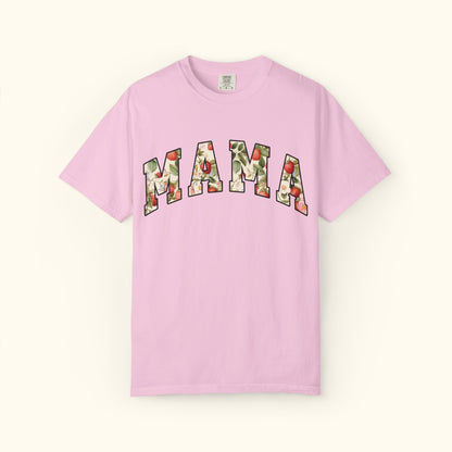 Comfort Colors® Floral Mama T-Shirt | Strawberry Fruit Mom Shirt | Mothers Day Gift for Moms | Unisex Tee | Mama Fruit Shirt