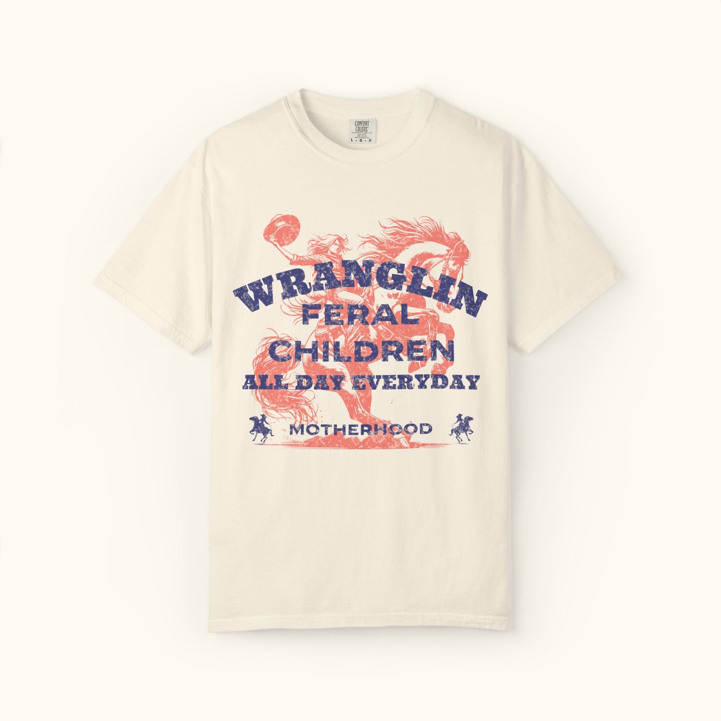 Comfort Colors® Wrangling Feral Children | Relatable Gifting for Moms | Perfect for Family Gatherings | Motherhood Celebrations