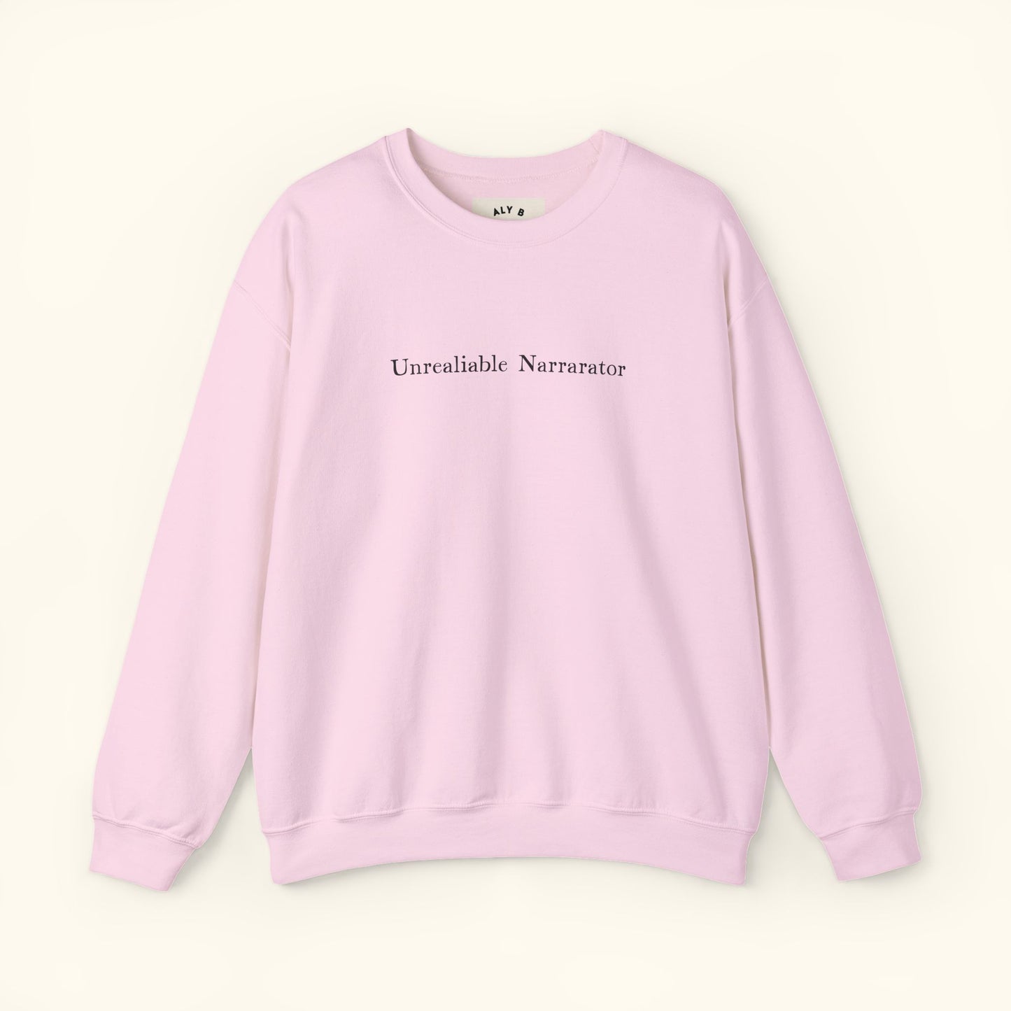 Unreliable Narrator Sweatshirt | Bookish Crewneck for Readers | Booktok Loungewear | Funny Gift | Unisex Statement Pullover | Book Lover Top