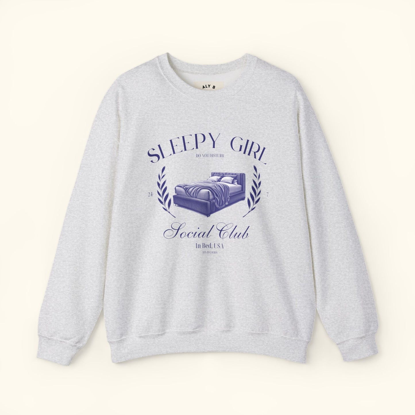 Sleepy Girl Social Club Sweatshirt | Homebody Crewneck | Gift for Girlfriend | Gifts for Introverts | Lazy Day Oversized Pullover