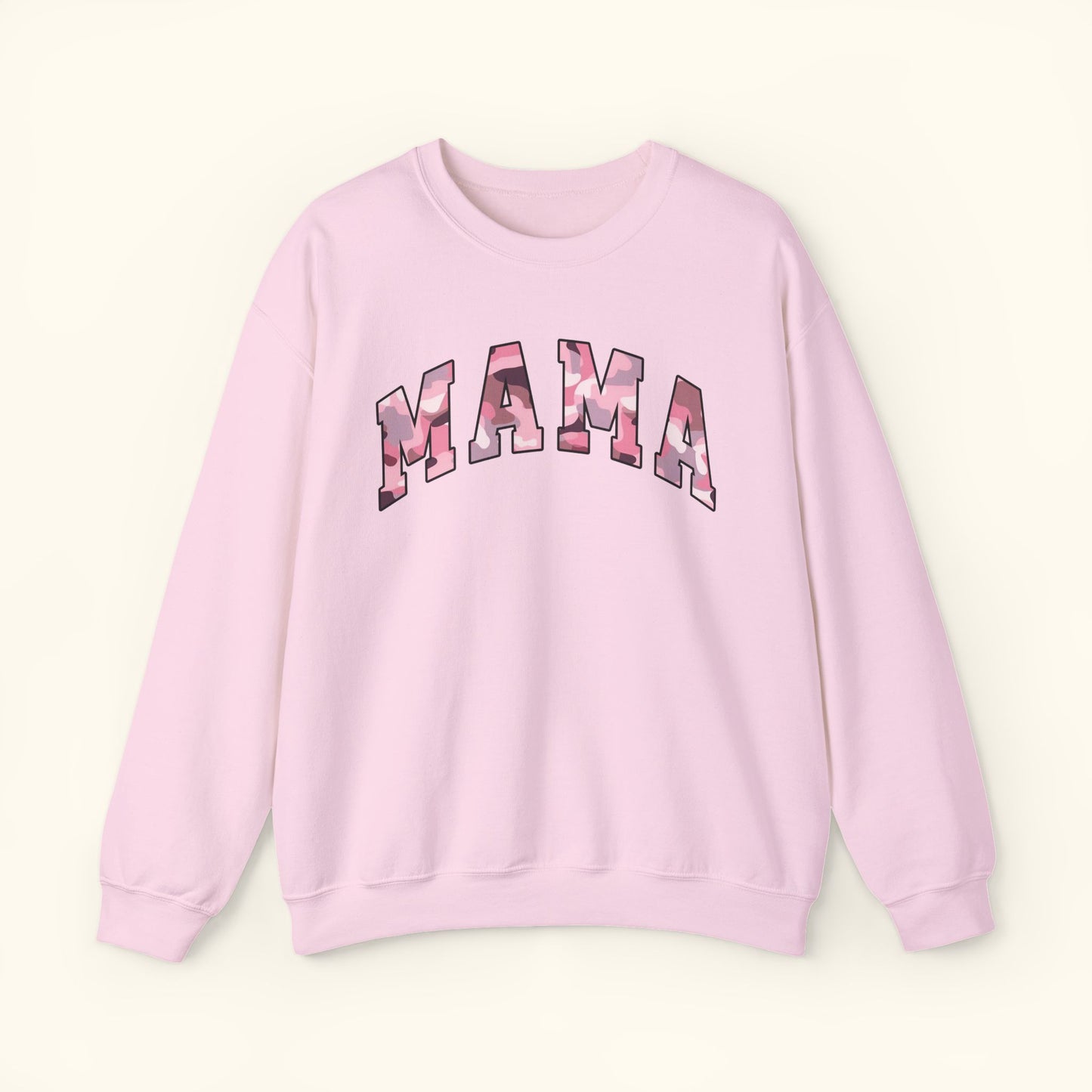 Mama Sweatshirt | Pink Camo Mama Print Crewneck |Unisex Mom Sweater | Mothers Day Gift for Moms | Casual Comfort Wear | Family Outfit