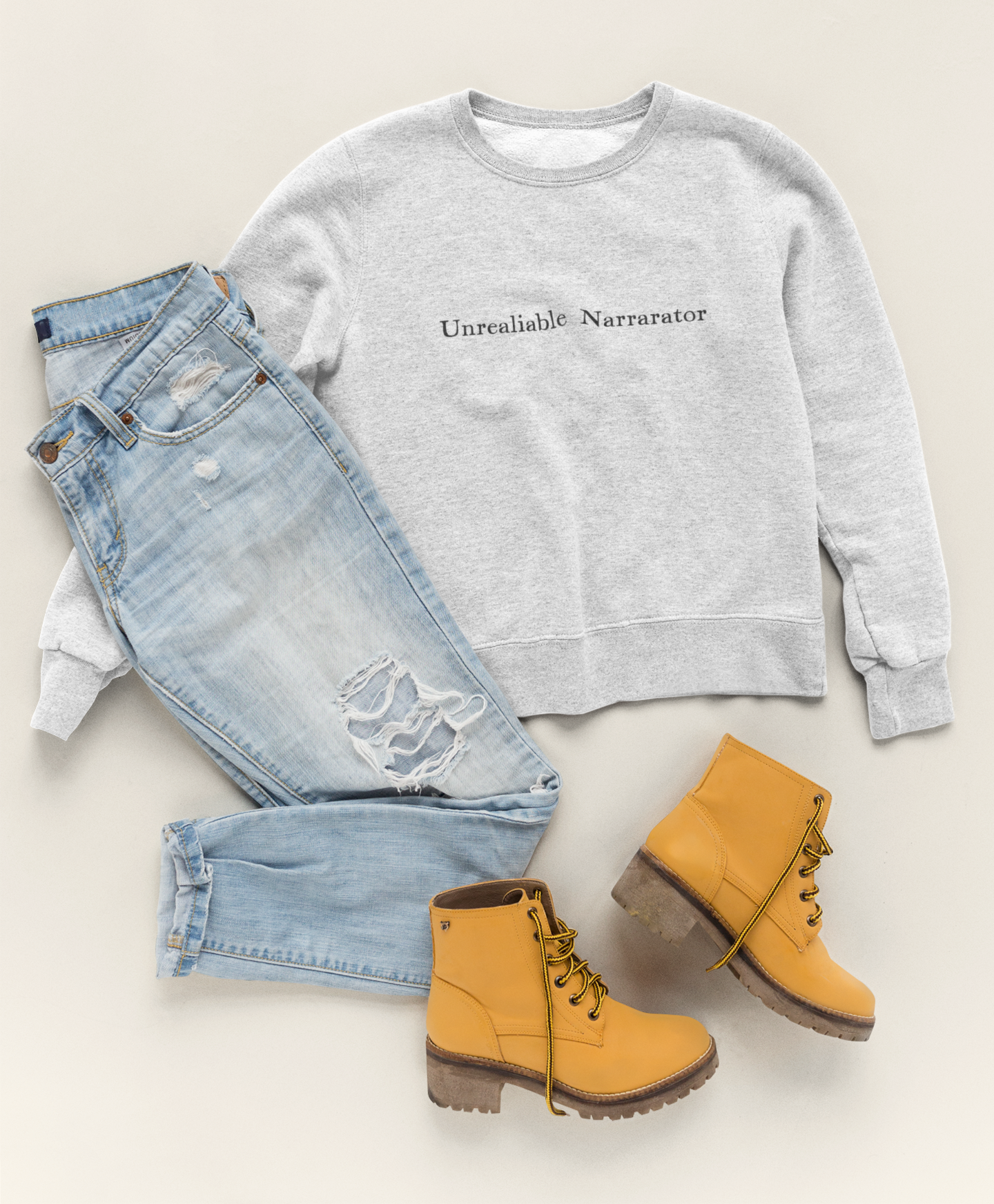 Unreliable Narrator Sweatshirt | Bookish Crewneck for Readers | Booktok Loungewear | Funny Gift | Unisex Statement Pullover | Book Lover Top