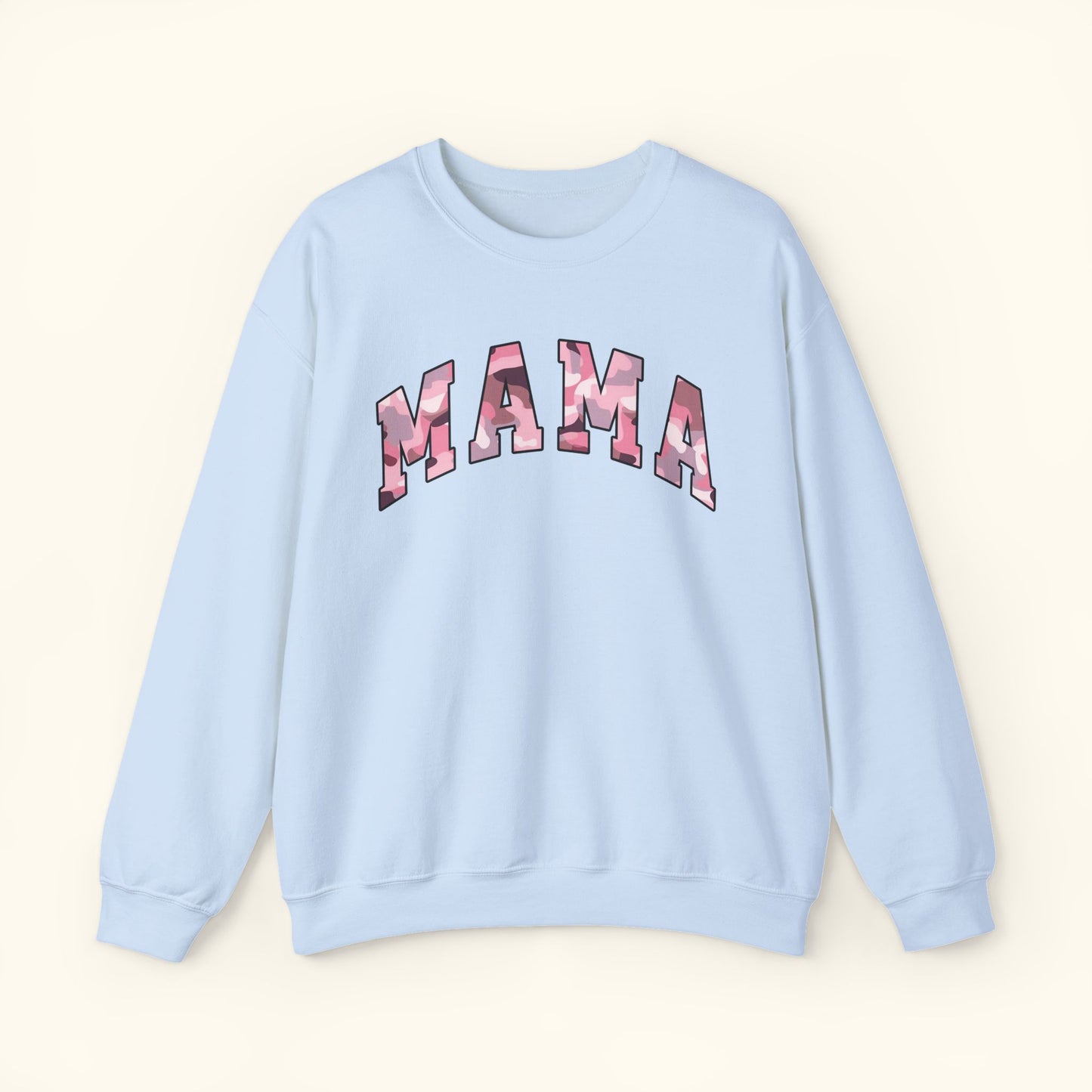 Mama Sweatshirt | Pink Camo Mama Print Crewneck |Unisex Mom Sweater | Mothers Day Gift for Moms | Casual Comfort Wear | Family Outfit