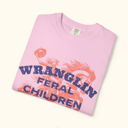Comfort Colors® Wrangling Feral Children | Relatable Gifting for Moms | Perfect for Family Gatherings | Motherhood Celebrations
