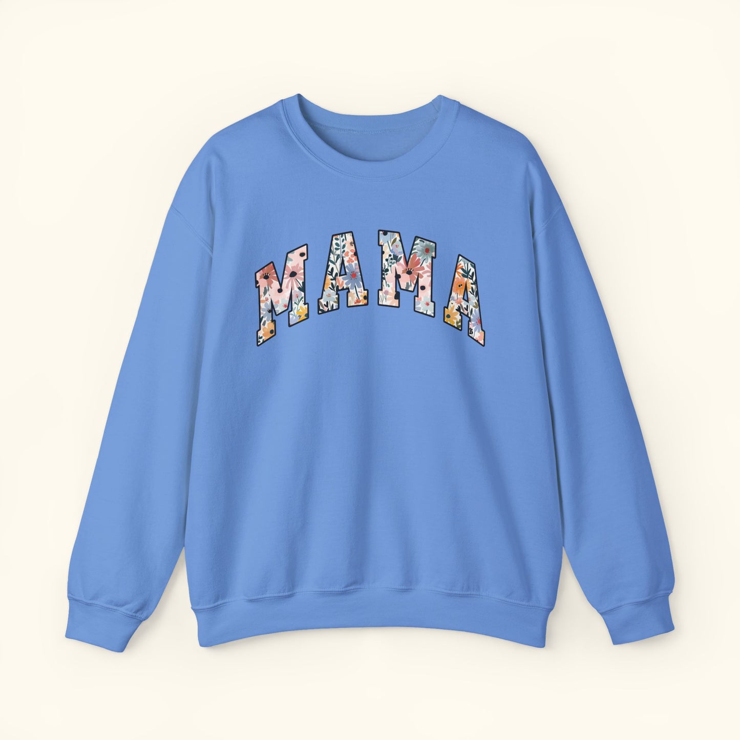 Floral Mama Crewneck Sweatshirt | Gift for Moms | Mothers Day Sweater | Best Mom Ever Apparel | Family Gathering Outfit | Casual Unisex