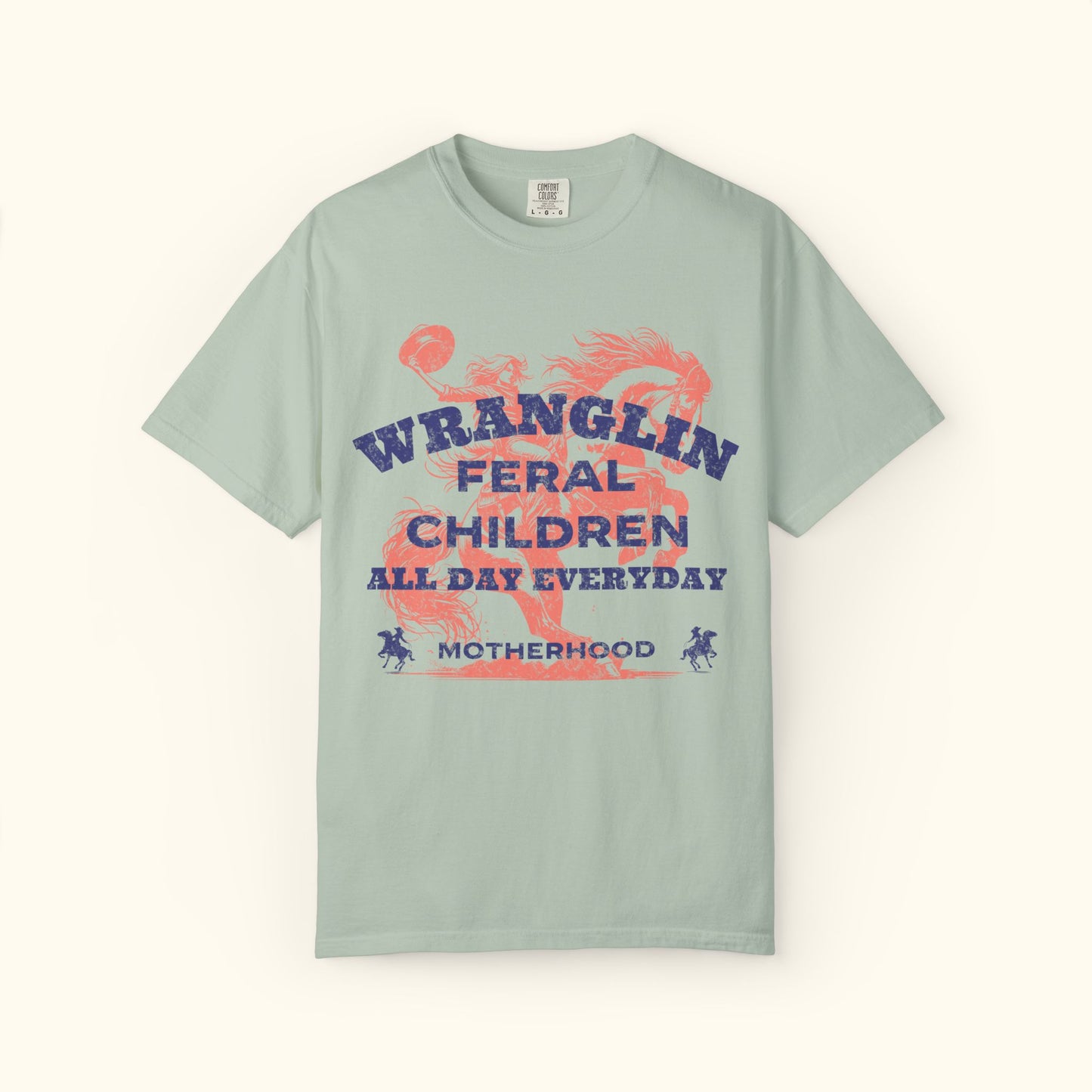 Comfort Colors® Wrangling Feral Children | Relatable Gifting for Moms | Perfect for Family Gatherings | Motherhood Celebrations