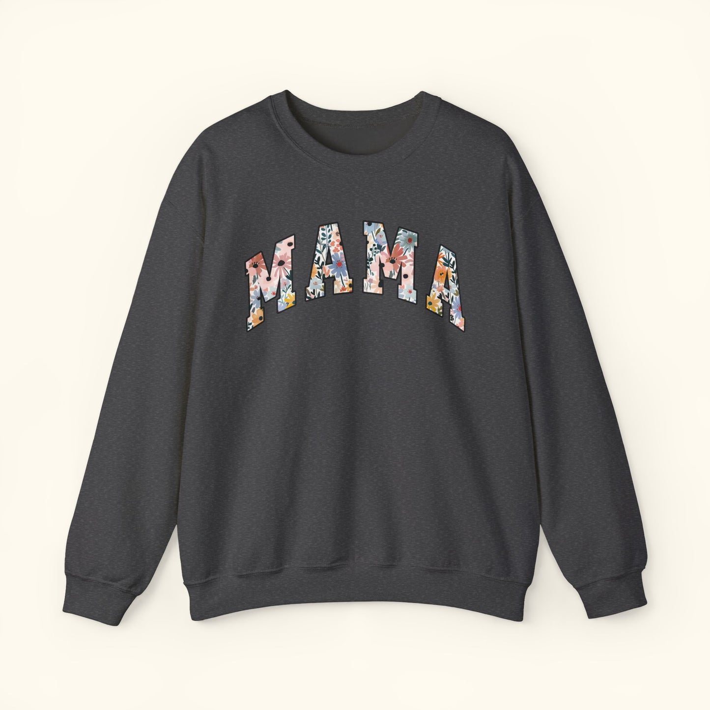 Floral Mama Crewneck Sweatshirt | Gift for Moms | Mothers Day Sweater | Best Mom Ever Apparel | Family Gathering Outfit | Casual Unisex