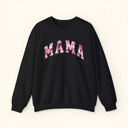Mama Sweatshirt | Pink Camo Mama Print Crewneck |Unisex Mom Sweater | Mothers Day Gift for Moms | Casual Comfort Wear | Family Outfit