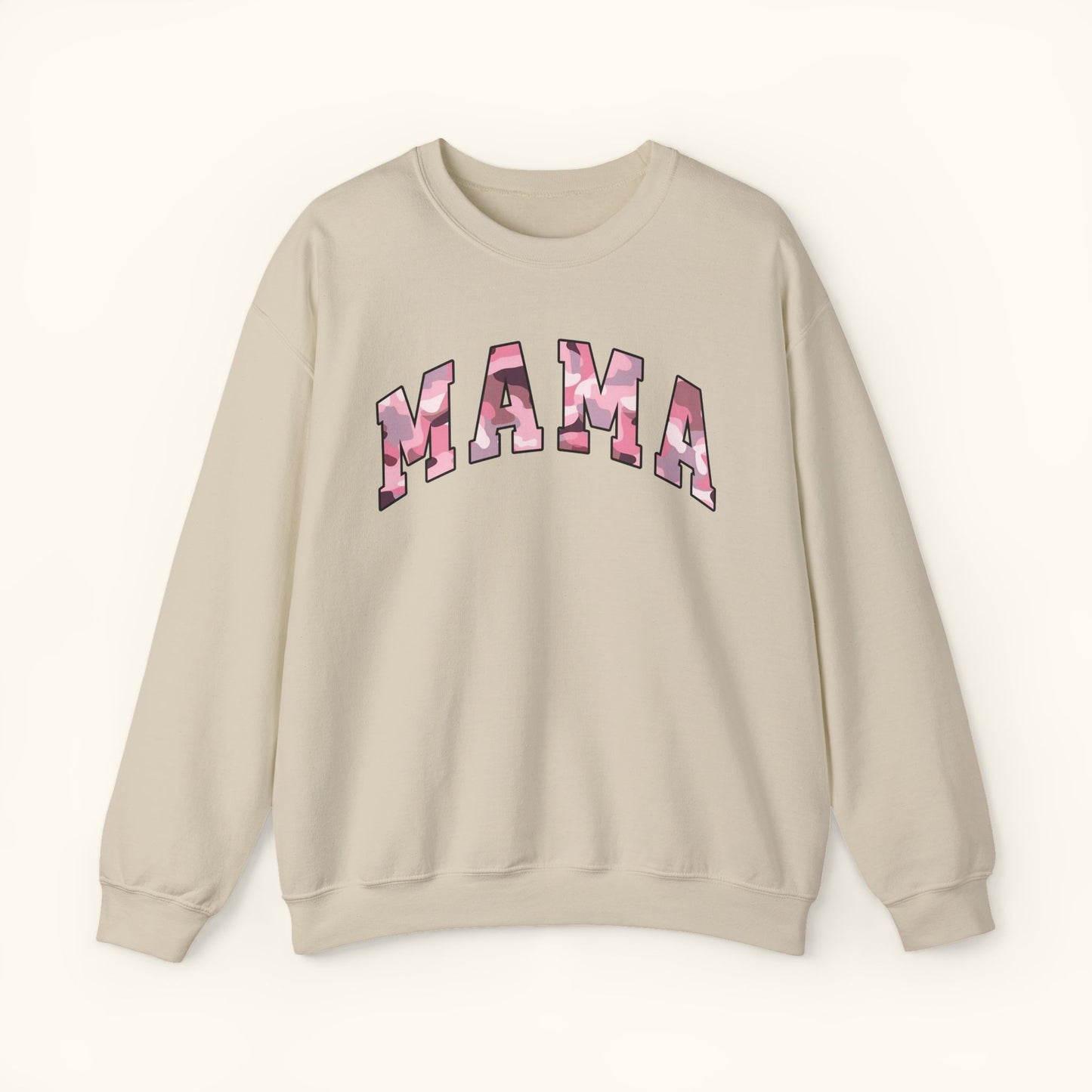 Mama Sweatshirt | Pink Camo Mama Print Crewneck |Unisex Mom Sweater | Mothers Day Gift for Moms | Casual Comfort Wear | Family Outfit