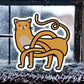 Orange Cat Sticker