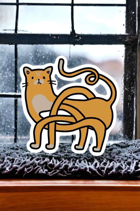 Orange Cat Sticker