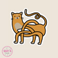 Orange Cat Sticker