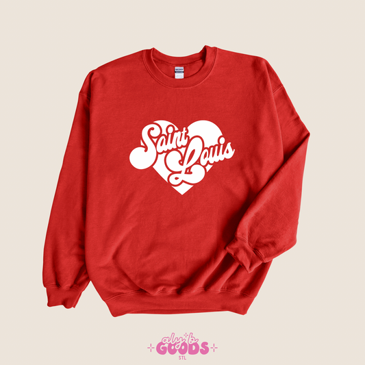 Saint Louis Retro Puff Print Sweatshirt